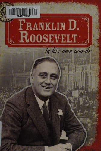 Cover of Franklin D. Roosevelt in his own words
