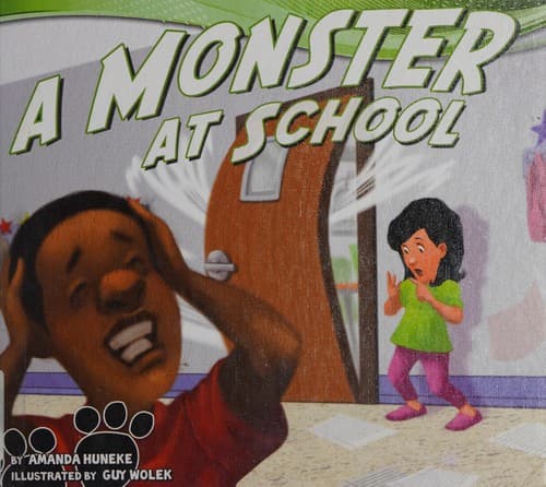 Cover of A monster at school