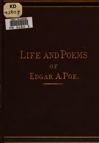 Cover of The Life and Poems of Edgar Allan Poe [46 poems, 2 essays]
