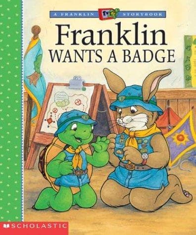 Cover of Franklin wants a badge