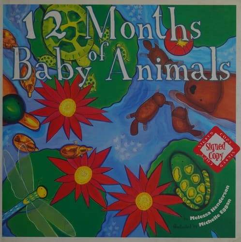 Cover of 12 months of baby animals