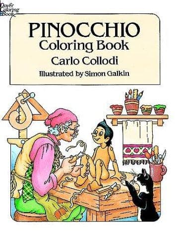 Cover of Pinocchio, Coloring Book
