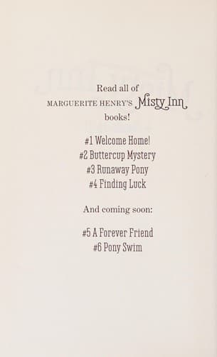 Cover of Marguerite Henry's Misty Inn 4-Books-In-1!