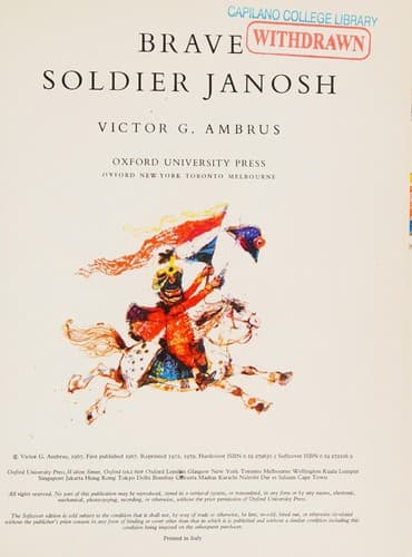 Cover of Brave soldier Janosh