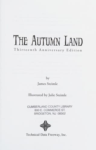 Cover of The autumn land
