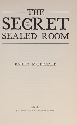 Cover of The secret of the sealed room