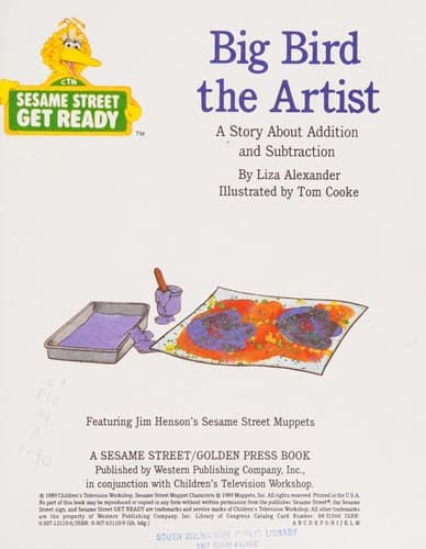 Cover of Big Bird The Artist Get Ready