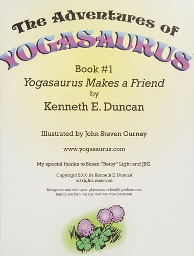 Cover of The adventures of Yogasaurus