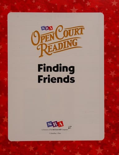 Cover of Finding friends