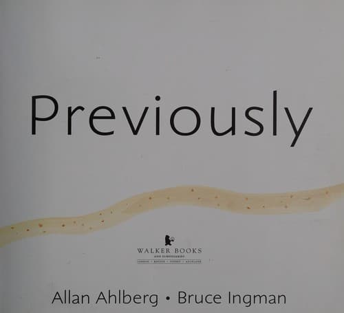 Cover of Previously