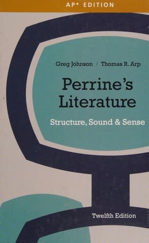 Cover of Perrine's Literature--Structure, Sound & Sense--Twelfth Edition