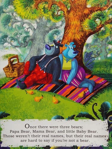Cover of Goldilocks and the three bears reimagined!