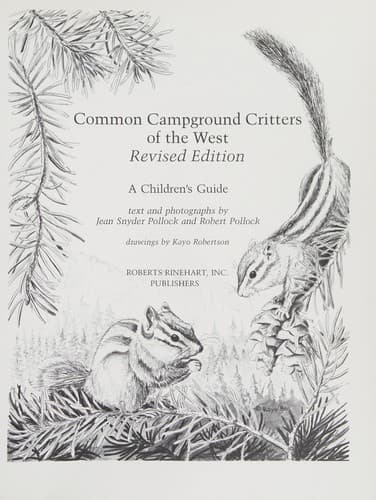 Cover of Common campground critters of the West