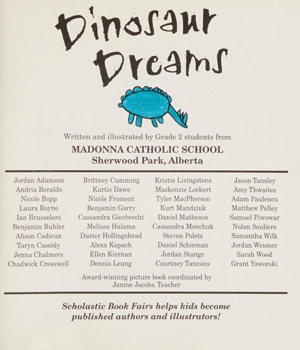 Cover of Dinosaur dreams