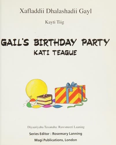 Cover of Gail's Birthday Party (Picture Playbooks)