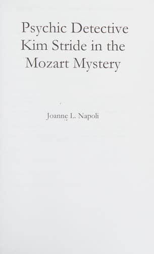 Cover of Psychic Detective Kim Stride in the Mozart Mystery