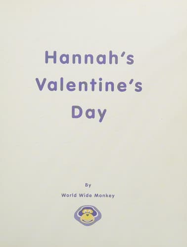 Cover of Hannah's Valentine's Day