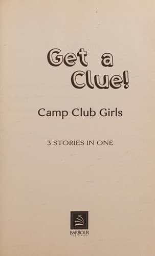 Cover of Camp Club Girls Get a Clue!