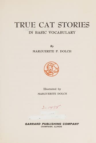 Cover of True cat stories in basic vocabulary