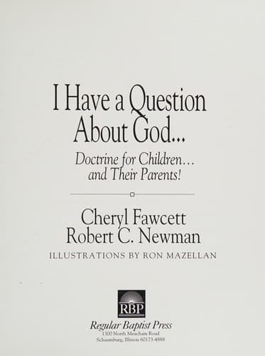 Cover of I have a question about God..