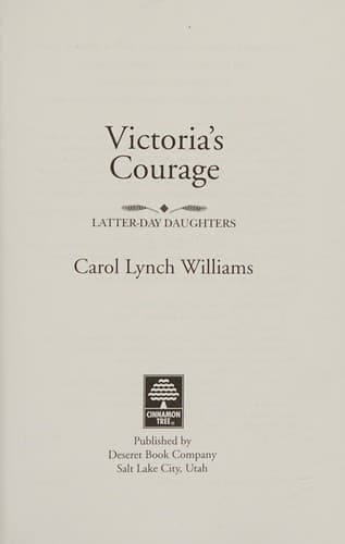 Cover of Victoria's courage