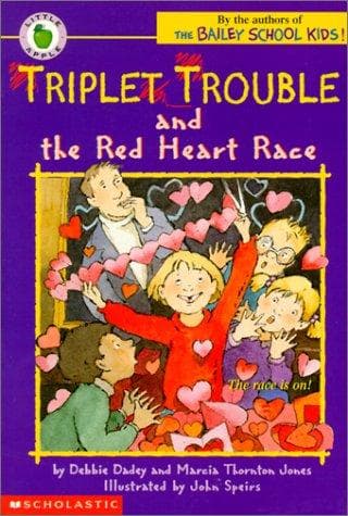 Cover of Triplet trouble and the red heart race
