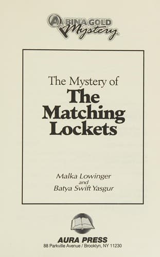Cover of The mystery of the matching lockets