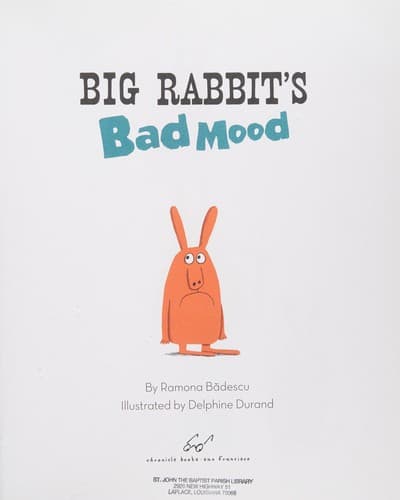 Cover of Big Rabbit's bad mood