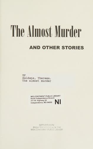 Cover of The almost murder and other stories