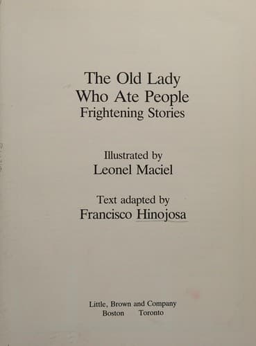 Cover of The old lady who ate people