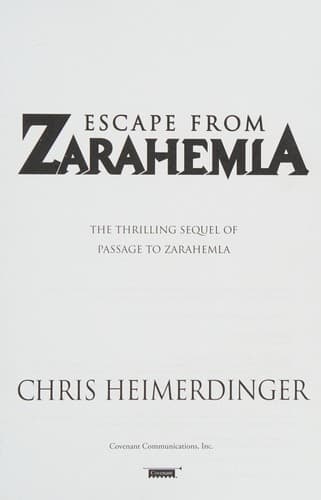 Cover of Escape from Zarahemla