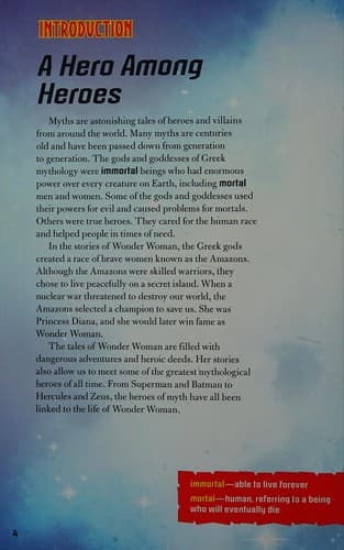 Cover of Wonder Woman and the Heroes of Myth