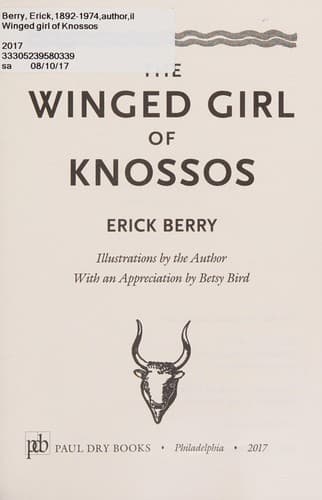 Cover of The winged girl of Knossos