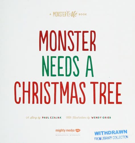 Cover of Monster needs a Christmas tree