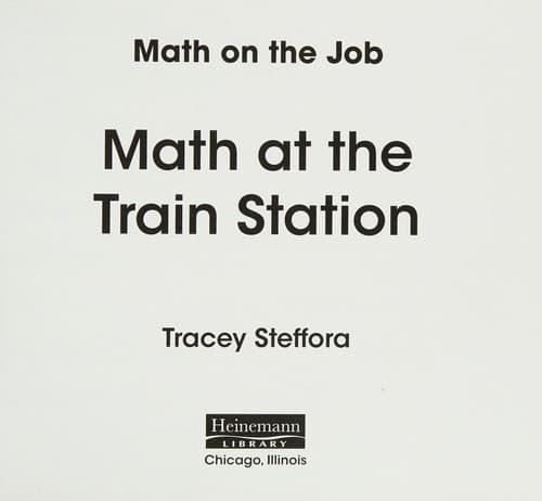 Cover of Math at the train station