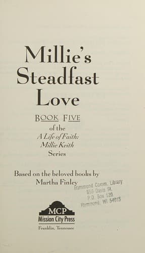 Cover of Millie's Steadfast Love, Book 5