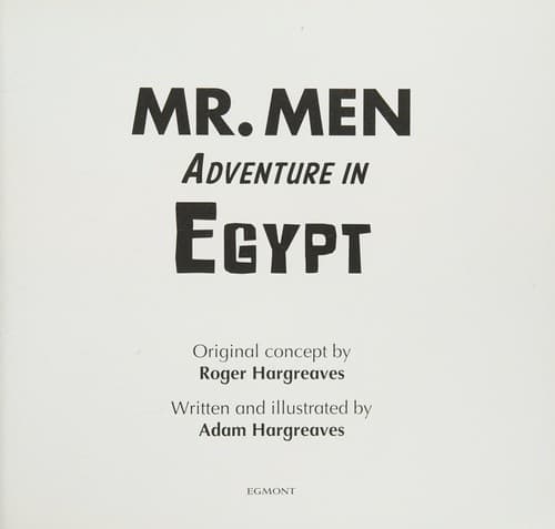Cover of Mr Men Adventure in Egypt