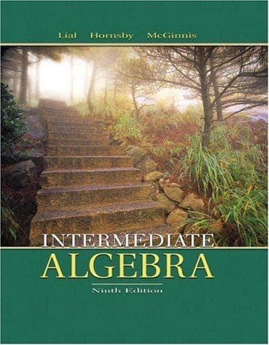 Cover of Intermediate algebra