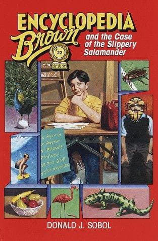Cover of Encyclopedia Brown and the case of the slippery salamander