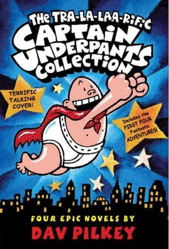 Cover of Captain Underpants Books 1-4 Boxset (Captain Underpants)