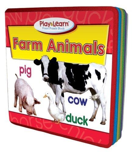 Cover of Farm Animals Play & Learn Foam Puzzle Book (Play & Learn Foam Puzzle Books)