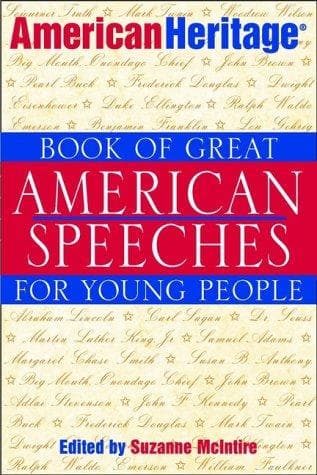 Cover of American Heritage Book of Great American Speeches for Young People