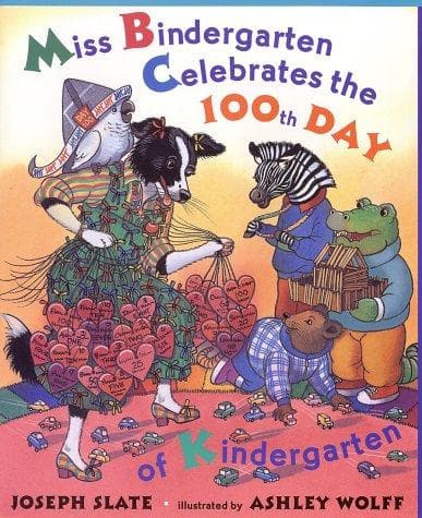 Cover of Miss Bindergarten celebrates the 100th day of kindergarten
