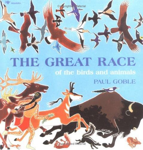 Cover of The great race of the birds and animals