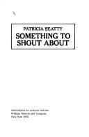 Cover of Something to shout about