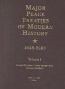 Cover of Major Peace Treaties of Modern History 1648-2000
