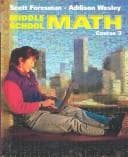 Cover of Middle School Math Course 3 (Scott Foresman-Addison Wesley)