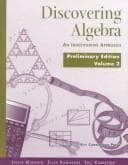 Cover of Discovering Algebra Preliminary Edition