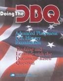 Cover of Doing the Dbq Advanced Placement U.S. History Examination