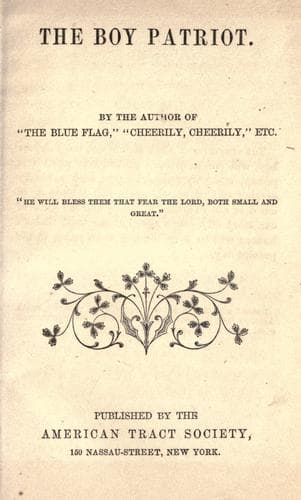 Cover of The boy patriot